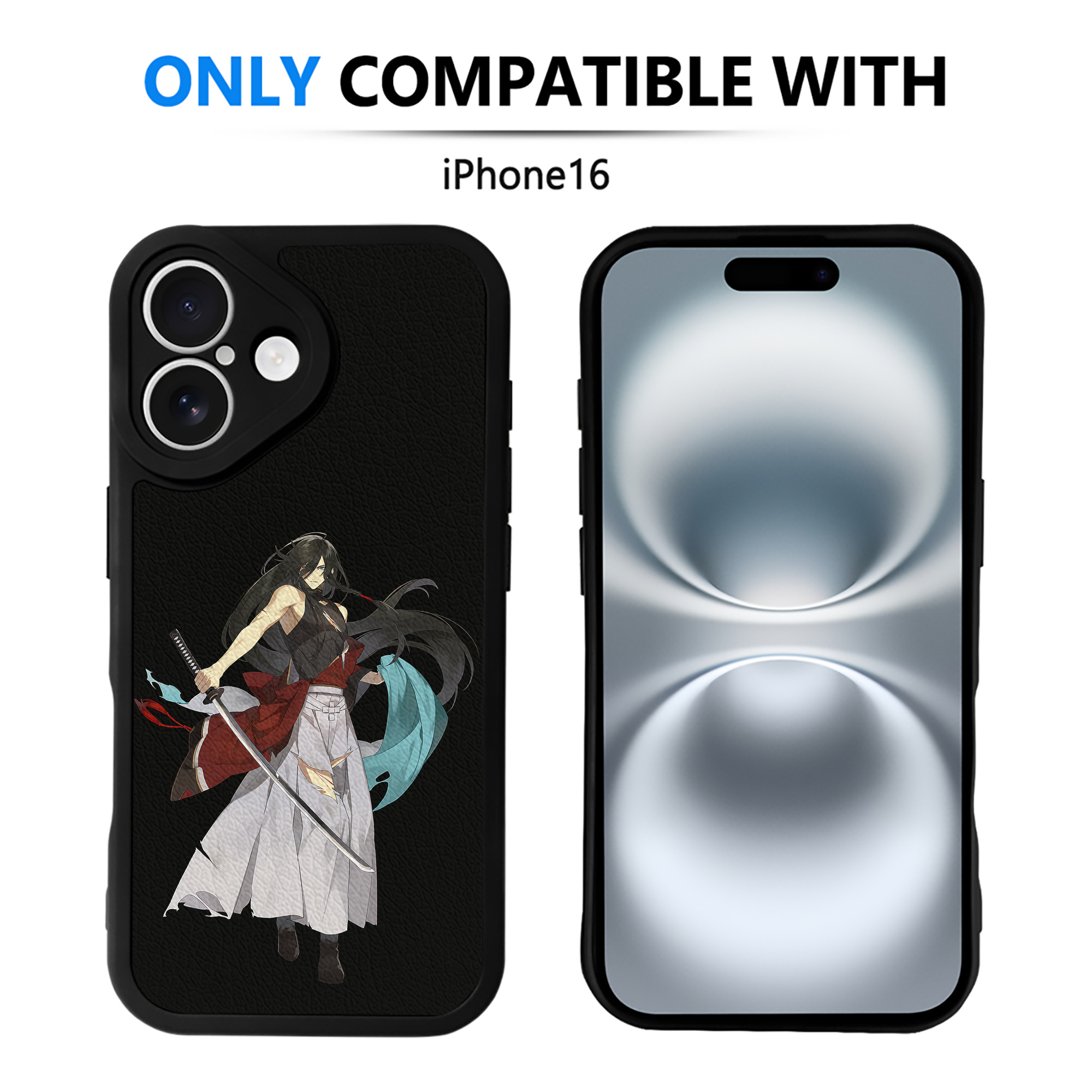 （画像用） 刀剣乱舞 Touken Ranbu 【iPhone 16シリーズ対応】シリコンスマホケース（レザー調） 材質：シリコン